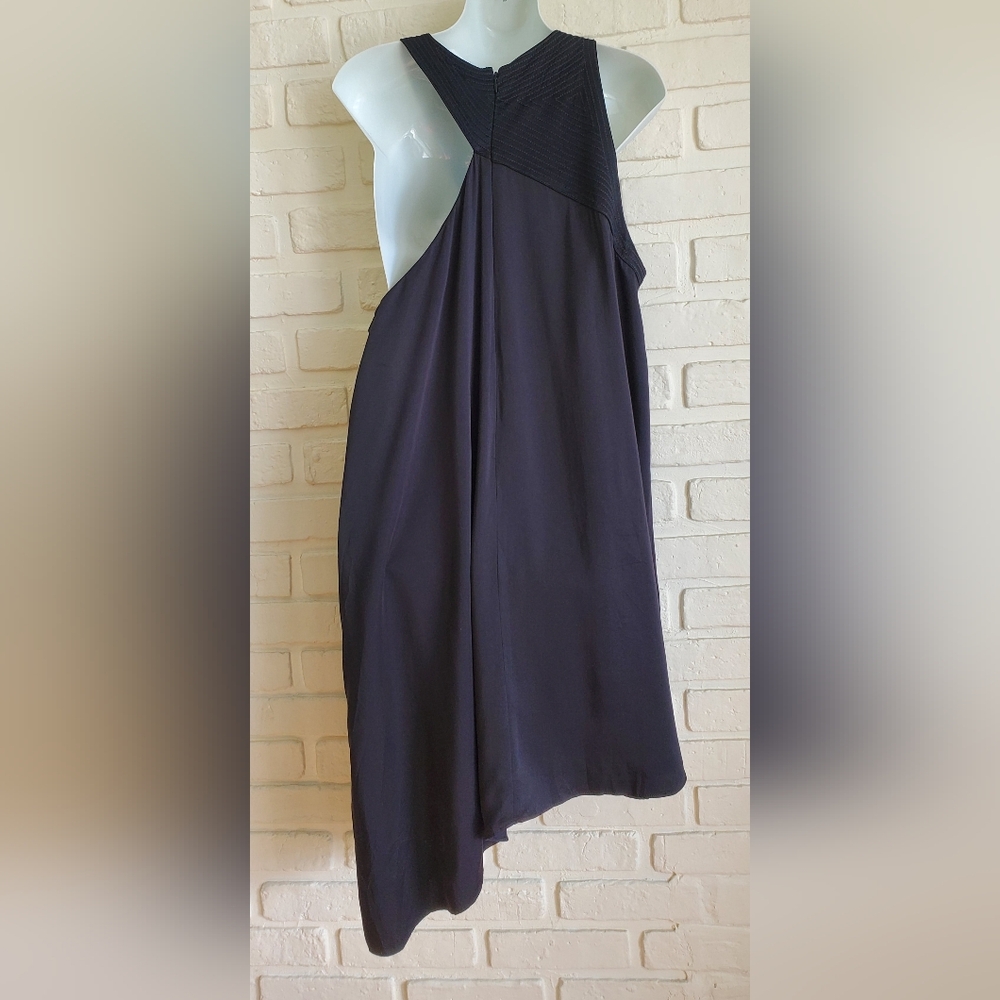 NWT Anthropologie Black Cutout Halter Mix Up Mini Dress Cocktail Asymmetrical - Picture 14 of 16